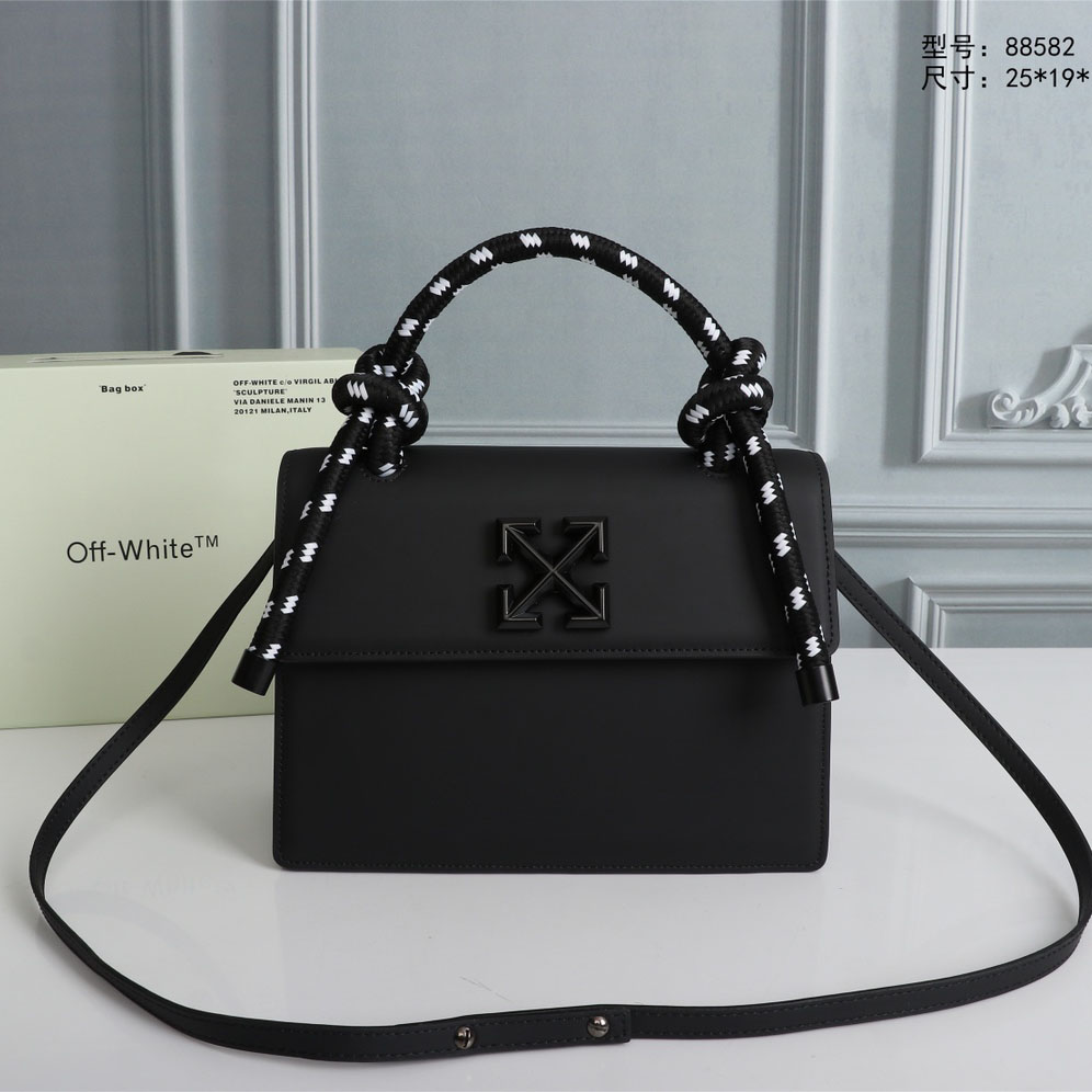 Off White Top Handle Bags - Click Image to Close